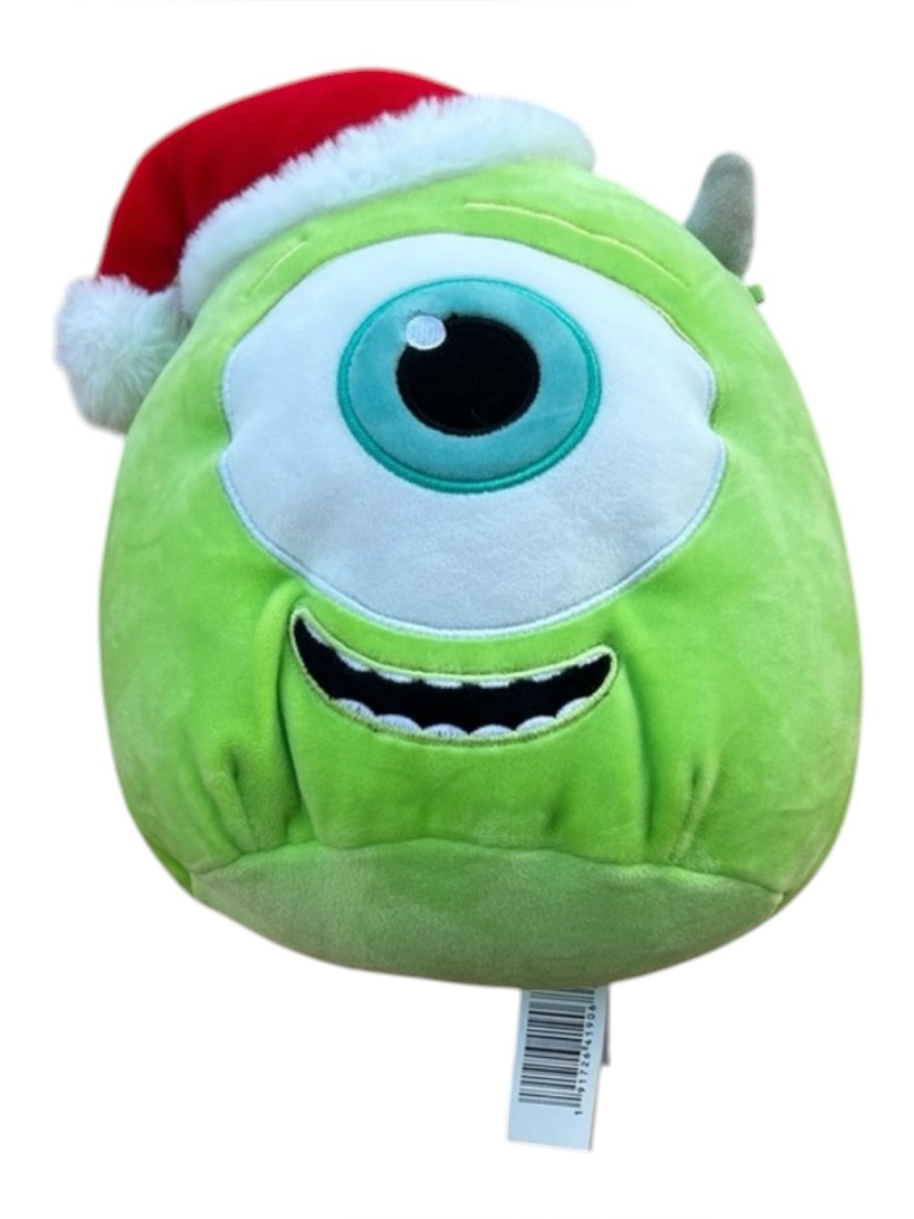 Squishmallows 8” Disney Monsters Inc Mike Wazowski Christmas Plush Santa Hat